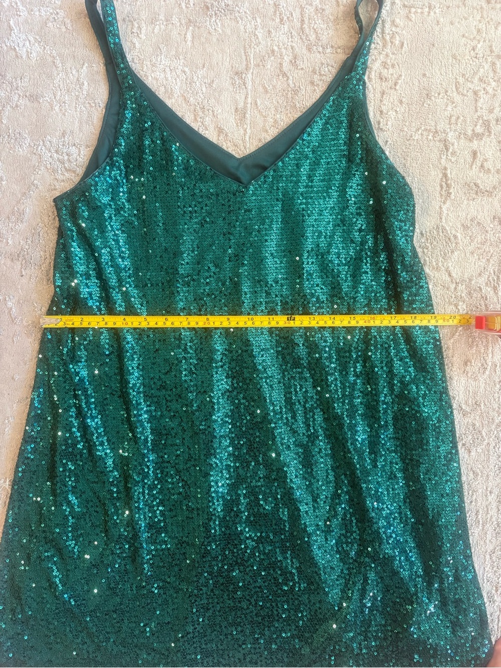 Sparkling Emerald Sequin shift Dress - Women's xl - Picture 5 of 12